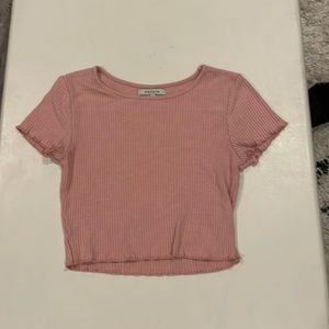 Papaya cropped shirt